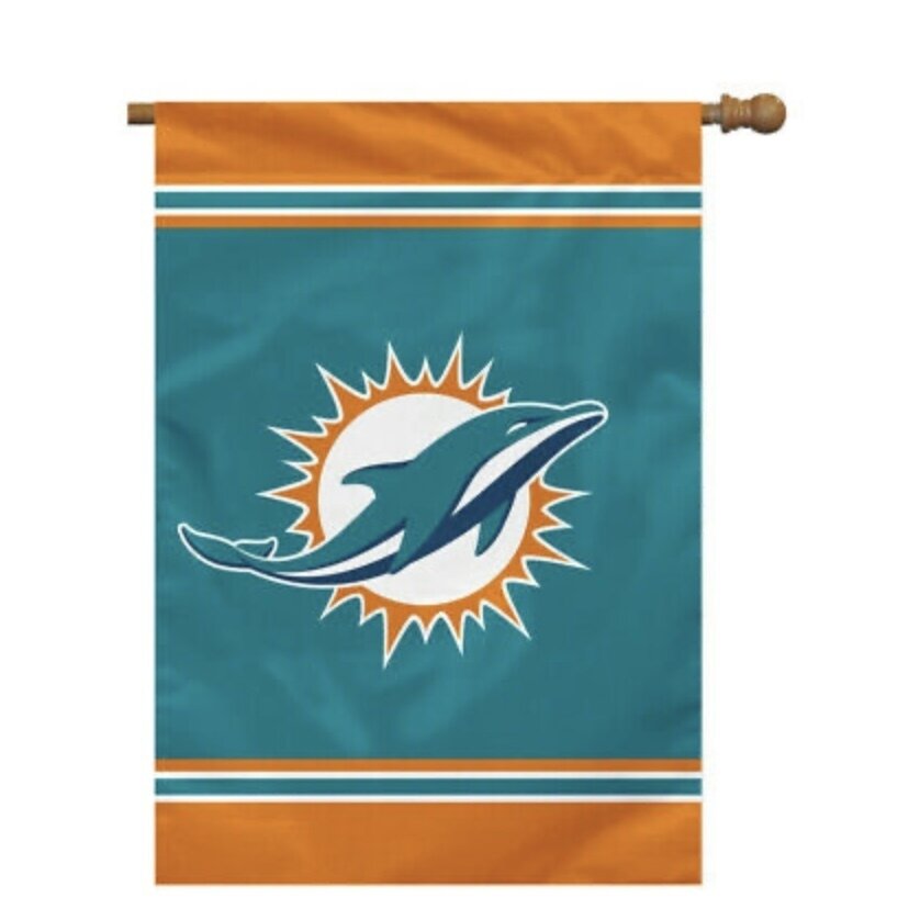 Miami Dolphins 28" x 40" Vertical House Flag