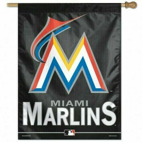 Miami Marlins 27" x 37" Vertical Flag