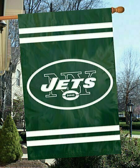 New York Jets 28" x 44" Vertical Embroidered 2 Sided Flag