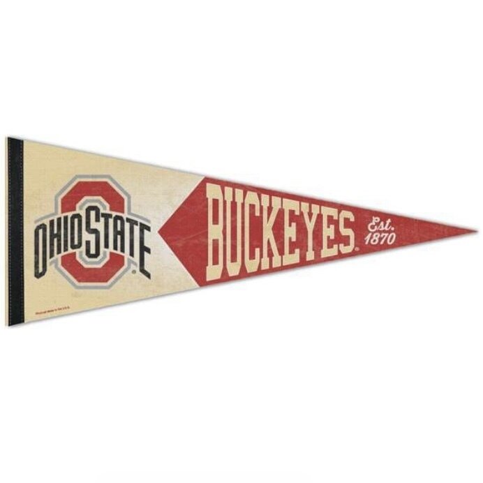 Ohio State Buckeyes Weathered 12" x 30" Premium Pennant