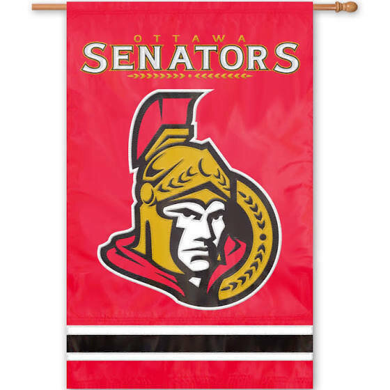 Ottawa Senators 28" x 44" Vertical Embroidered 2 Sided Flag