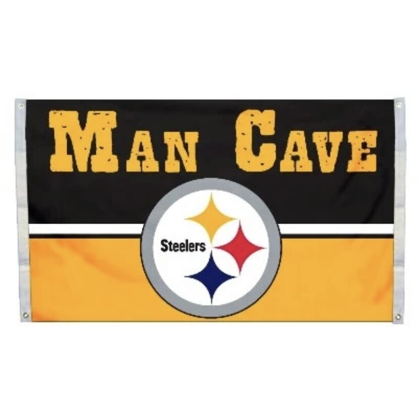 Pittsburgh Steelers Man Cave 3' x 5' Deluxe Flag