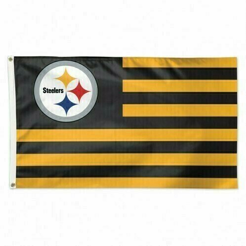 Pittsburgh Steelers Patriotic 3' x 5' Deluxe Flag