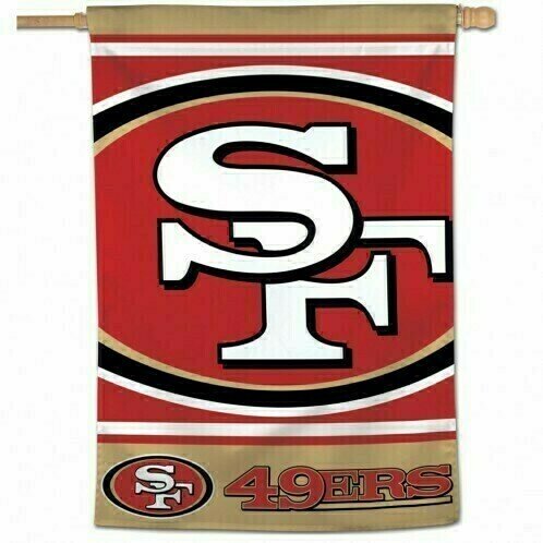 San Francisco 49ers Mega Logo 28" x 40" Vertical Flag