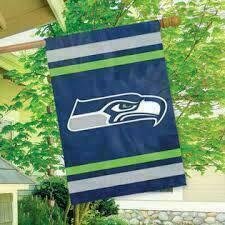 Seattle Seahawks 28" x 44" Vertical Embroidered 2 Sided Flag