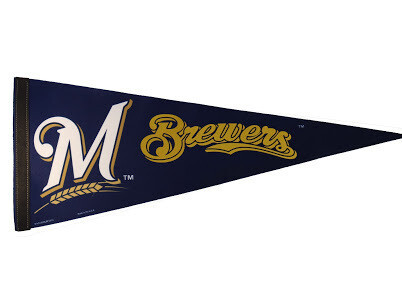 Milwaukee Brewers 12" x 30" Premium Pennant