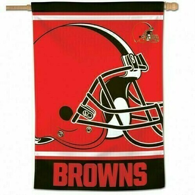 Cleveland Browns Mega Logo 28" x 40" Vertical Flag