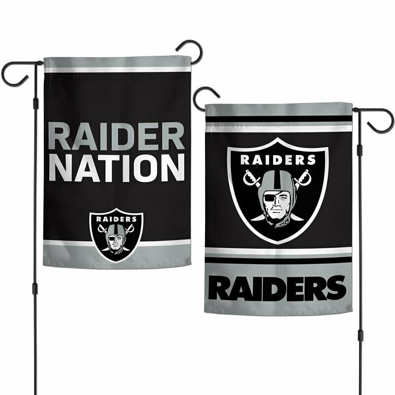 Las Vegas Raiders "Raider Nation" 12.5" x 18" Premium 2-Sided Garden Flag