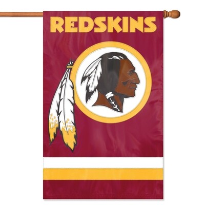 Washington Redskins 44" x 28" Vertical Embroidered 2 Sided Flag