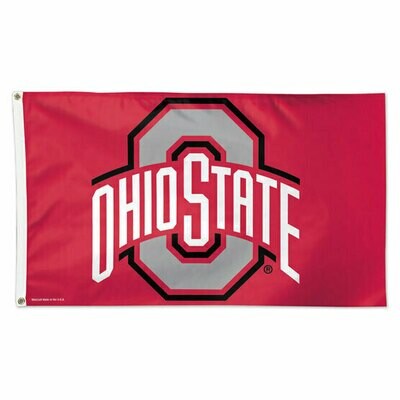 Ohio State Buckeyes 3' x 5' Deluxe Flag Ohio State Buckeyes 3' x 5' Deluxe Flag