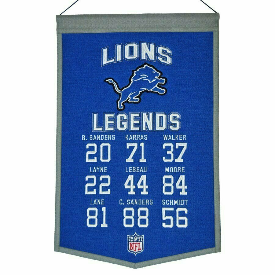 Detroit Lions Legends Banner
