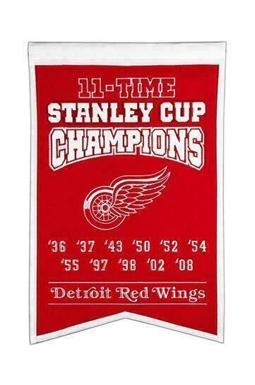Detroit Red Wings Championship Banner - National Hockey League