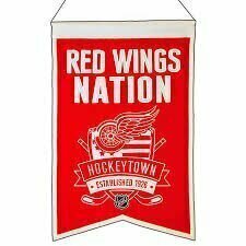 Detroit Red Wings Nation Hockey Town Traditions Banner