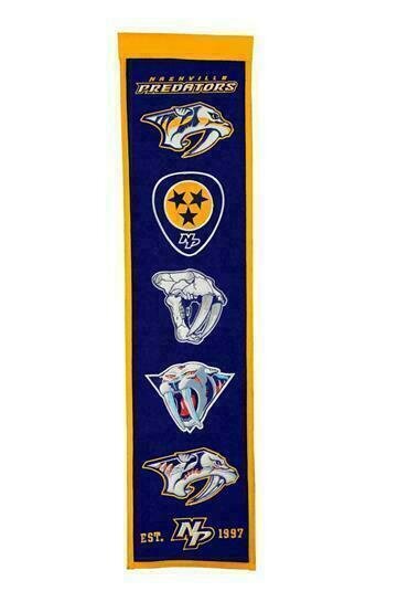 Nashville Predators 8" x 32" Heritage Banner