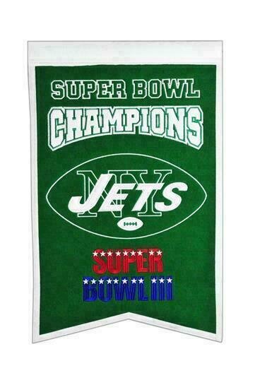 New York Jets Super Bowl III Champions Banner