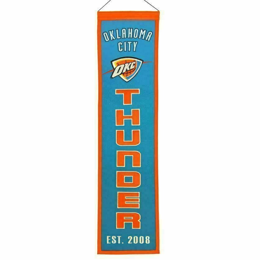 Oklahoma City Thunder 8" x 32" Heritage Banner