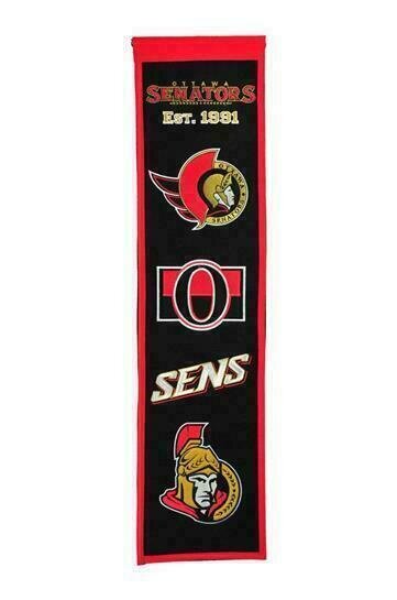 Ottawa Senators 8" x 32" Heritage Banner