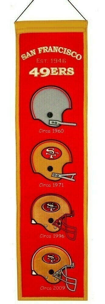 San Francisco 49ers 8" x 32" Heritage Banner