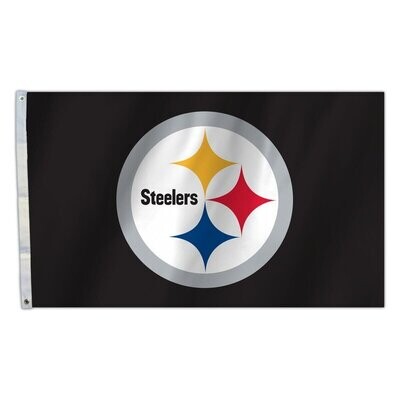 Pittsburgh Steelers Logo 3' x 5' Premium Flag