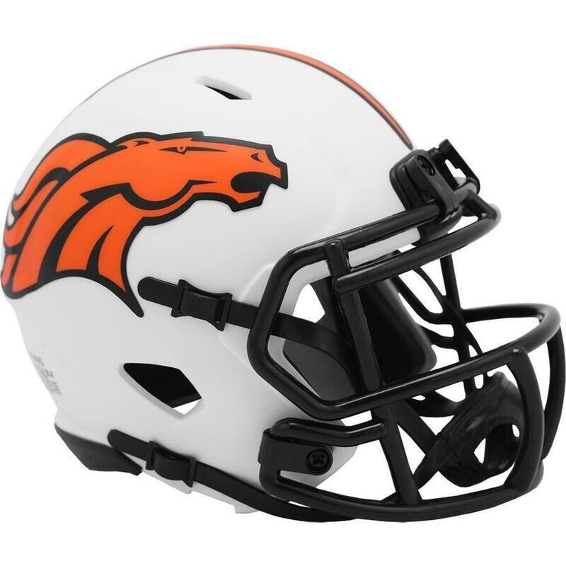 Denver Broncos Riddell Lunar Eclipse Mini Helmet