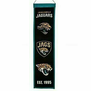 Jacksonville Jaguars 8" x 32" Heritage Banner