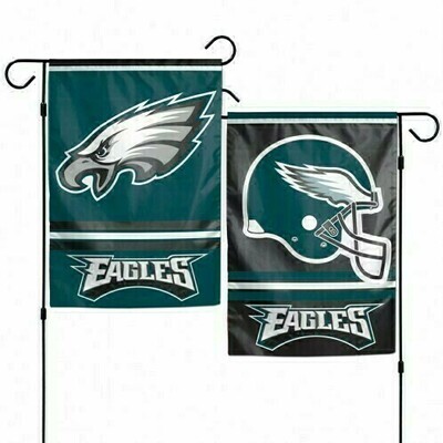 Philadelphia Eagles Name & Logo 12.5" x 18" Premium 2-Sided Garden Flag