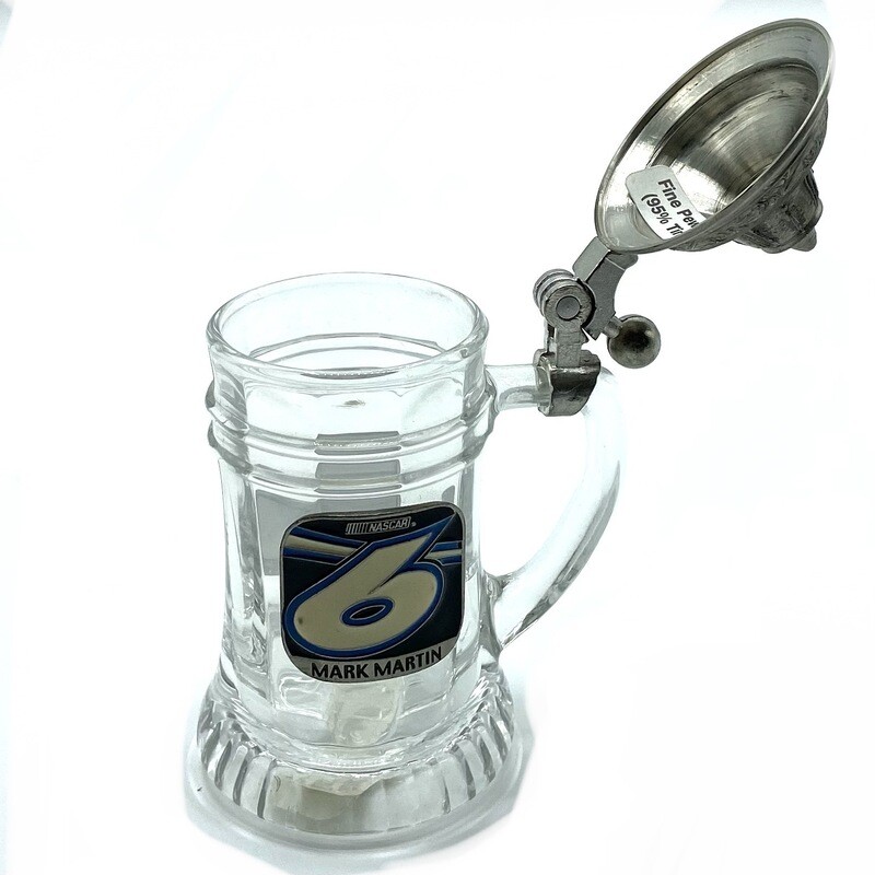 Mark Martin 2.5 Ounce Collector Glass Beer Stein Shot Glass
