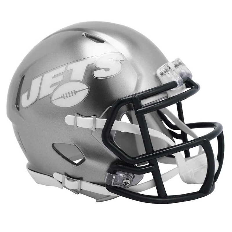 New York Jets Riddell Flash Alternate Revolution Speed Mini Football Helmet