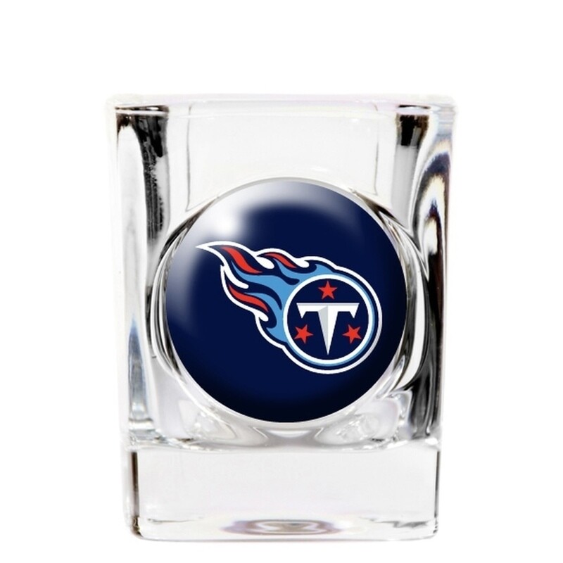Tennessee Titans 2 Ounce Square Collector Shot Glass Clear