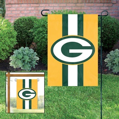 Green Bay Packers Striped 10.5" x 15" Party Animal Garden Flag