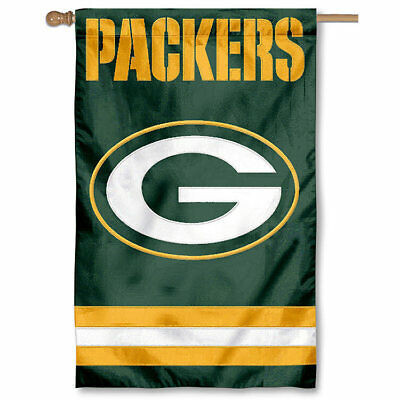 Green Bay Packers 28" x 44" Vertical Embroidered 2 Sided Flag