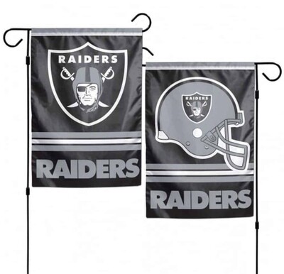 Las Vegas Raiders 12.5" x 18" Premium 2-Sided Garden Flag
