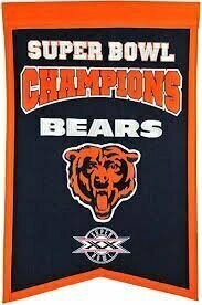 Chicago Bears Super Bowl XX Champions Banner