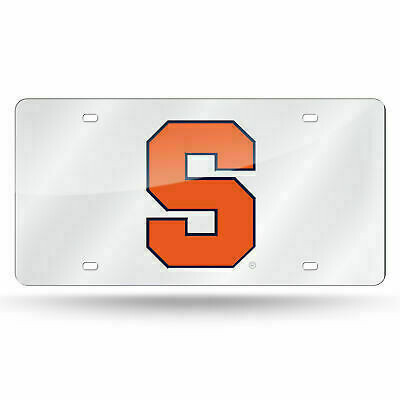 Syracuse Orange Laser Tag Silver License Plate