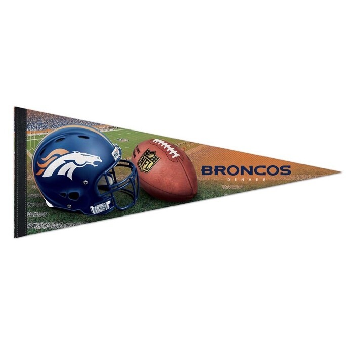Denver Broncos 12" x 30" Premium Pennant