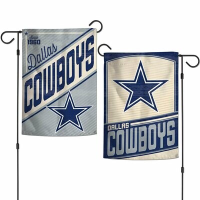 Dallas Cowboys Retro 12.5" x 18" Garden Flag 2-Sided