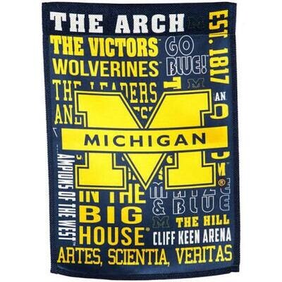 Michigan Wolverines 12.5" x 18" Decorative Team Flag