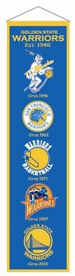 Golden State Warriors 8" x 32" Heritage Banner