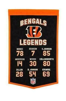 Cincinnati Bengals Legends Banner