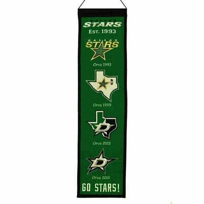 Dallas Stars 8" x 32" Heritage Banner