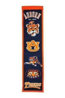 Auburn Tigers 8" x 32" Heritage Banner