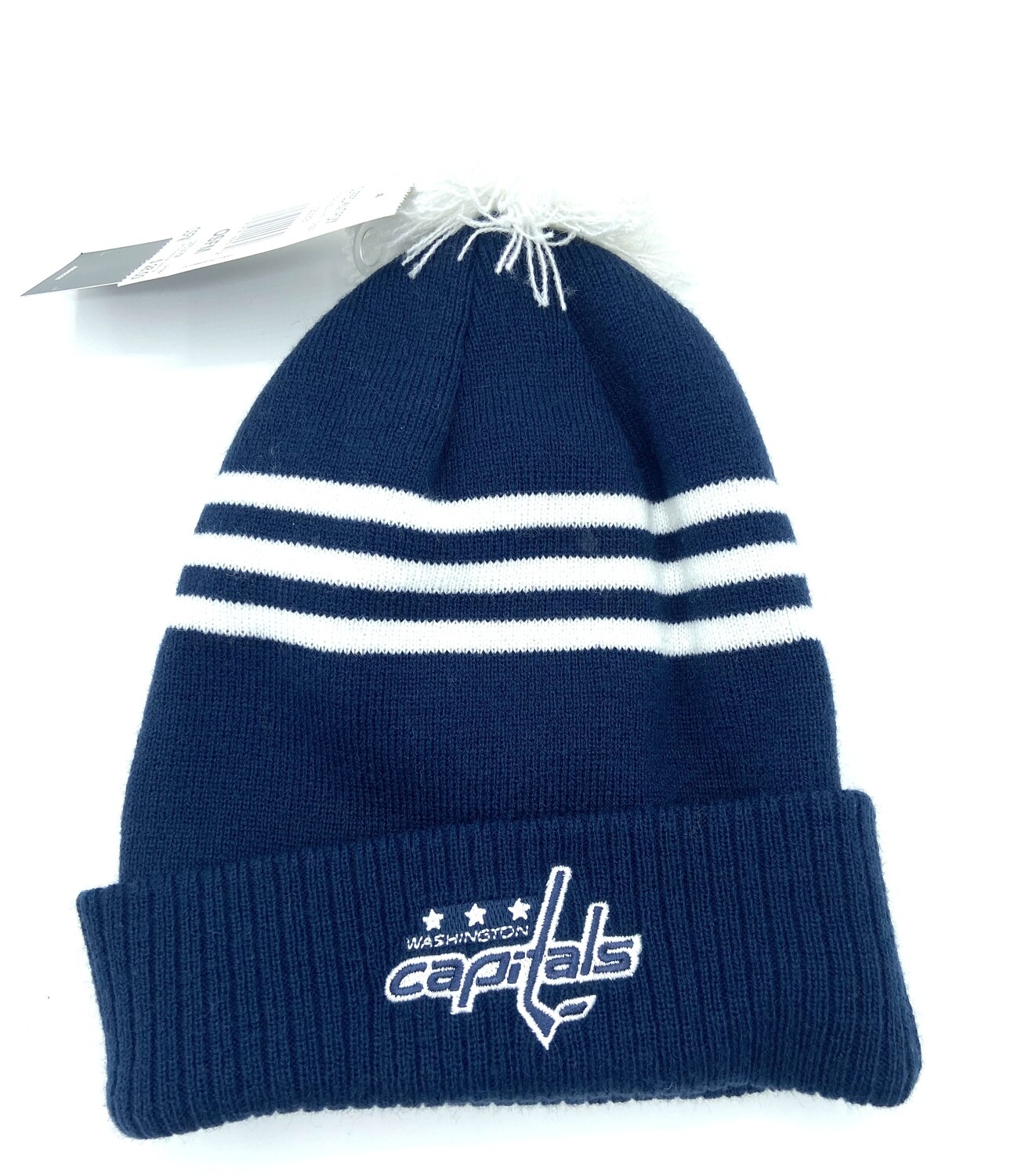 Washington Capitals Men's Adidas Cuffed Pom Knit Hat