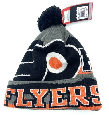 Philadelphia Flyers Men's Reebok Cuffed Pom Knit Hat