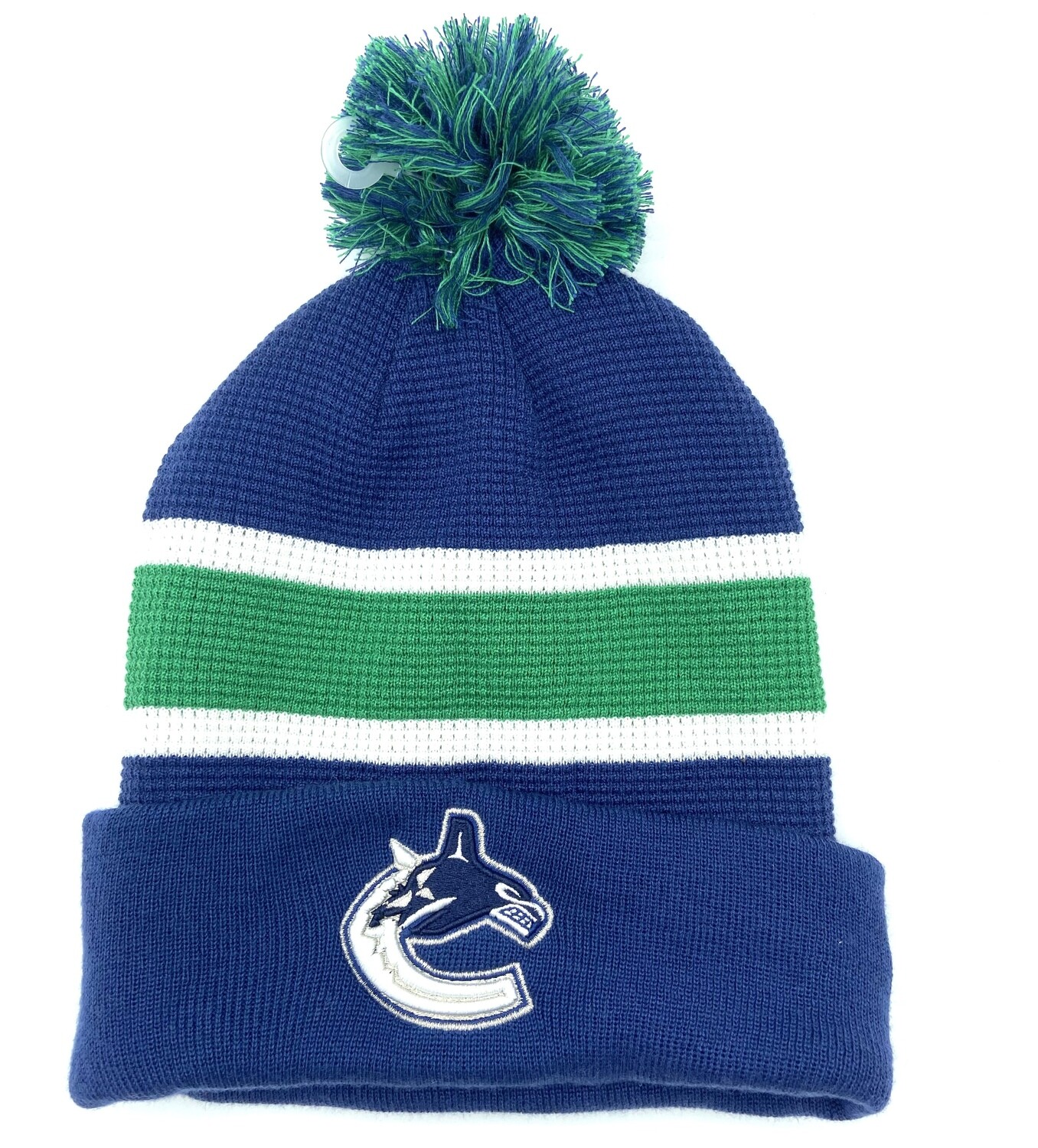Vancouver Canucks Men’s Fanatics Cuffed Pom Knit Hat