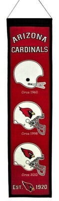 Arizona Cardinals 8" x 32" Heritage Banner