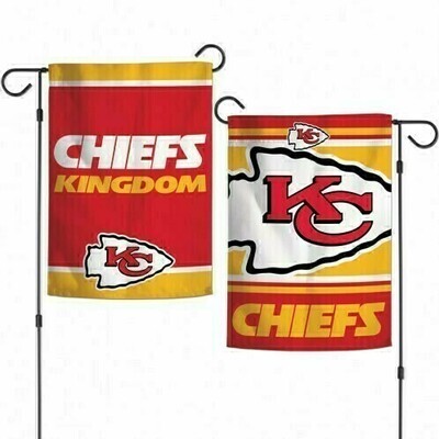 Kansas City Chiefs Slogan 12.5" x 18" Premium 2-Sided Garden Flag