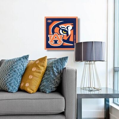 Auburn Tigers 12" x 12" 3D Logo Series Wall Art