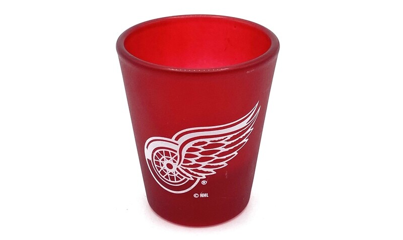 Detroit Red Wings 2 Ounce Collector Red Shot Glass