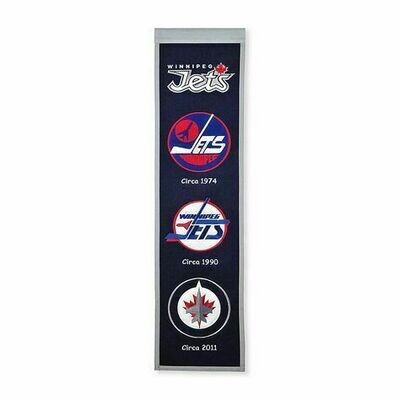 Winnipeg Jets 8" x 32" Heritage Banner