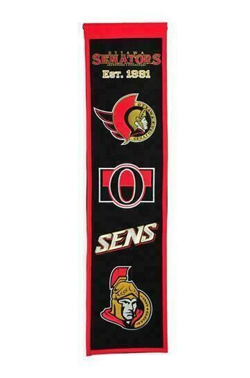 Ottawa Senators 8 Ottawa Senators 8" x 32" Heritage Banner